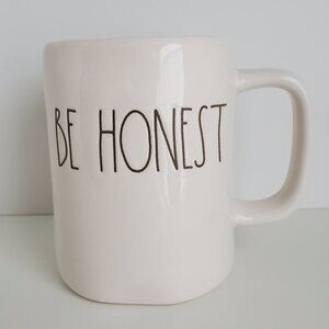 Rae Dunn Artisan Collection by Magenta-- BE HONEST Coffee Mug--pre-owned